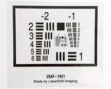 LaserSoft Imaging USAF 1951 Auflösungs-Target 10x11cm